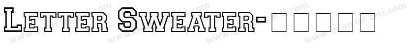 Letter Sweater字体转换